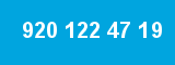 920 122 47 19